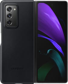 Coque en Cuir pour Samsung G Z Fold 2 Noire Samsung