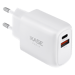 Cargador de pared universal PowerPort Speed LITE Dual USB EU Fast Charge 20W (Power Delivery), blanco
