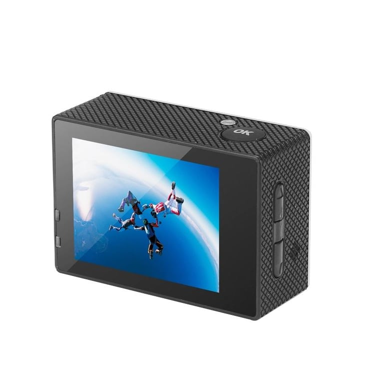 Caméra Sport 4K 16Mp Étanche Grand Angle 170° Wifi Écran LCD 2 Pouces HDMI Blanc YONIS
