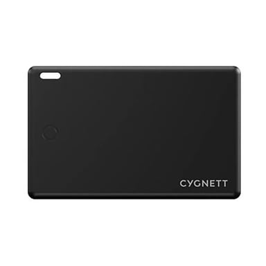 CYGNETT Rastreador de Objetos TravelTag Bluetooth Slim Card Funda Blanda Apple Find My Negro