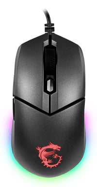 Ratón MSI Clutch GM11 Izquierdo USB Tipo-A Óptico 5000 DPI