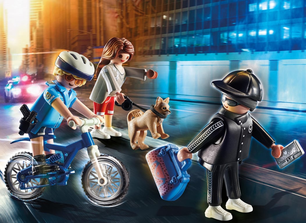 Police Policière Et Voleur City Action 70573 Playmobil La Boîte De 17 Pièces - vue 2