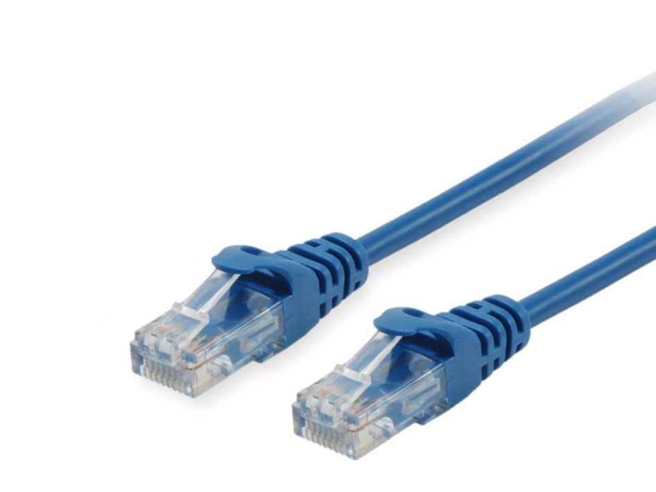 Equip Cavo di Rete Ethernet Cat6a UTP 2m Blu RJ 45 10Gbps PoE+ 603033 - vue 3