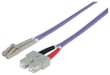 Intellinet 750936 Cable de fibra óptica e InfiniBand 3 m LC SC Violeta