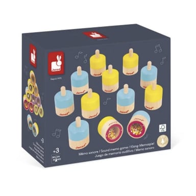 Juego de memoria de sonidos Janod - Estimula la audición de los niños
