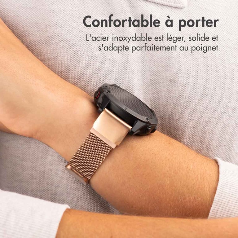 imoshion QuickFit® Bracelet magnétique milanais pour Garmin Watch | connexion 22 mm Neuf - vue 9