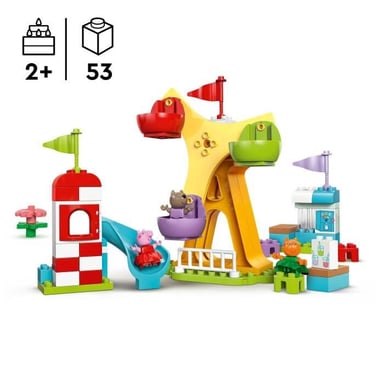 Fête Foraine LEGO DUPLO Peppa Pig 10453 - Amusement et Apprentissage