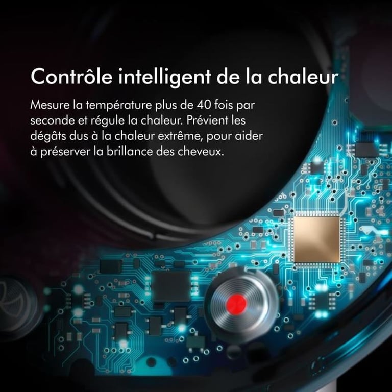 Sèche-cheveux Dyson Supersonic Straight+Wavy 1600 W Air Multiplier 3 vitesses 4 niveaux de chaleur Cool shot Bleu de prusse/cuvré - Neuf
