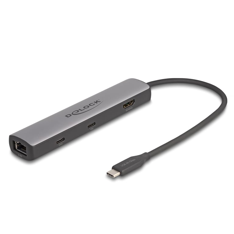 DeLOCK Station d'accueil USB 40 Gbps USB Type C 8K HDMI / USB 10 Gbps / 2 5 Gigabit LAN / PD 3.0 Neuf