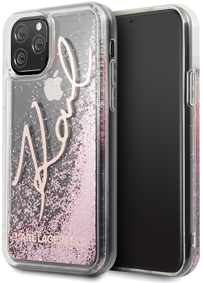 Étui Karl Lagerfeld pour iPhone 11 Pro Max or rose