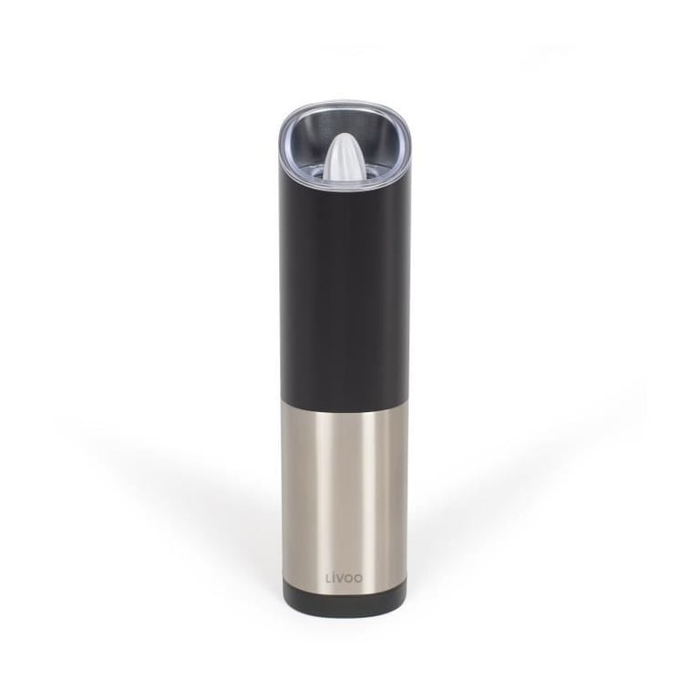 Moulin à épices LIVOO GS161 80 ml Moulure réglable LED Par gravité rechargeable