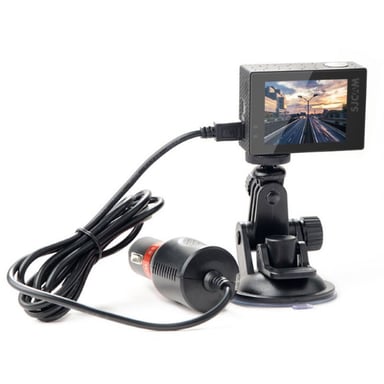 SJCam Original SJ4000 SJ5000 M10 M20 caméra voiture fixation par ventouse + chargeur Micro USB DC 5V 2A