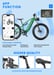 Bicicleta eléctrica DUOTTS-E26 Batería Samsung de 48 V y 20 Ah Bicicleta eléctrica con cambio de color dinámico Potente motor Bafang Sistema de cambio SHIMANO de 8 velocidades Bicicleta eléctrica de montaña