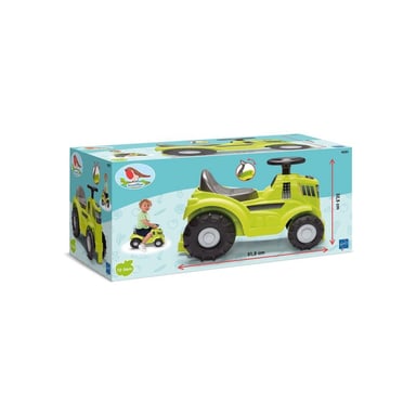Trattore portante Ecoiffier 51,5 cm con sedile inclinabile e vano portaoggetti Verde
