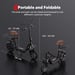 Trottinette Elettrica i12 | Motore 500W | Batteria 36V 7.5Ah | Pnei da 12 PolliciT| Velocità Massima 25 km/h | Autonomia 30-35 km | Nero