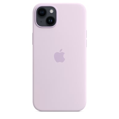 Coque en silicone avec MagSafe pour iPhone 14 Plus Lilas