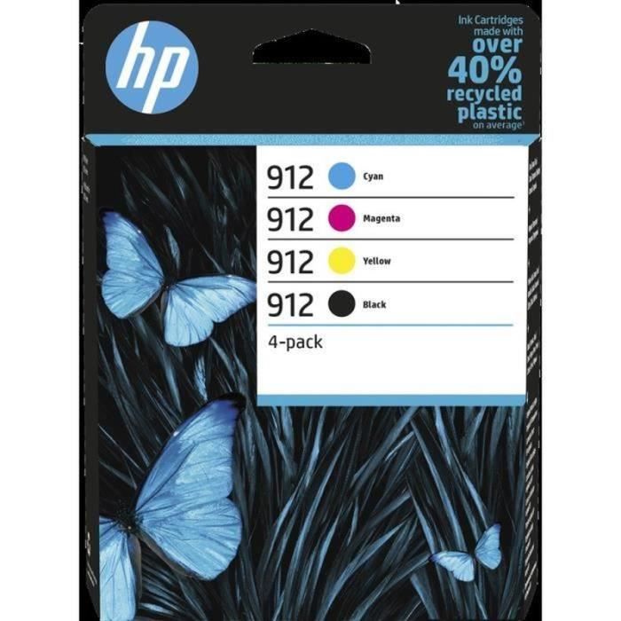 Pack De 4 Cartouches D'encre Hp 912 + Cyan + + Jaune Authentiques Hp - vue 10