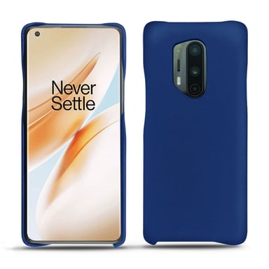Coque cuir OnePlus 8 Pro -  - Bleu - Cuir lisse