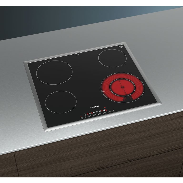 Siemens ET645FFN1E Table de cuisson électrique en céramique avec 4 zones de chauffe - vue 2