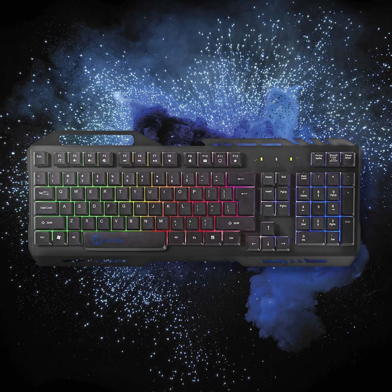 Nedis GKBD200BKUS clavier Jouer USB QWERTY US International Neuf - vue 3