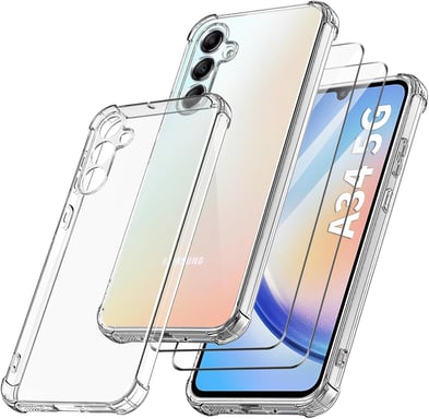 Coque Renforcée compatible avec [Samsung Galaxy A34 5G] - Souple et résistante - Certifiée 2 Mètres de chute - Transparente