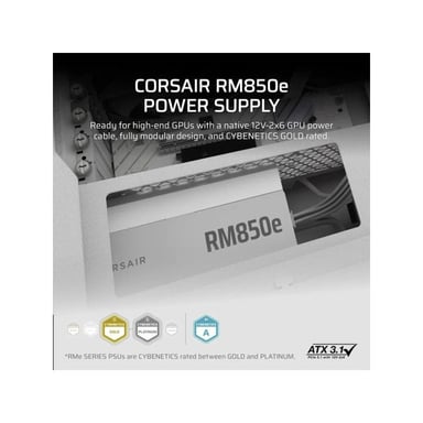 Corsair RM850e (2025) Blanc - vue 9