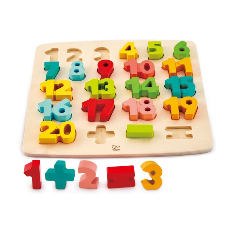 Puzzle en Bois Éducatif pour Initiation aux Mathématiques Neuf