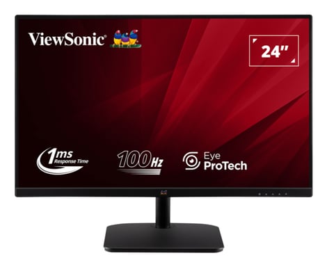 Viewsonic VA2432-H-2 pantalla para PC 61 cm (24'') 1920 x 1080 Pixeles Full HD LED Negro