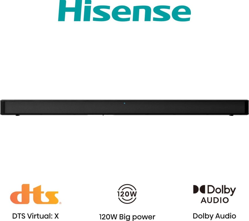 Barre de Son Hisense HS205G – 2.0 Canaux, 60 W, DTS Virtual:X, Dolby Digital - vue 7