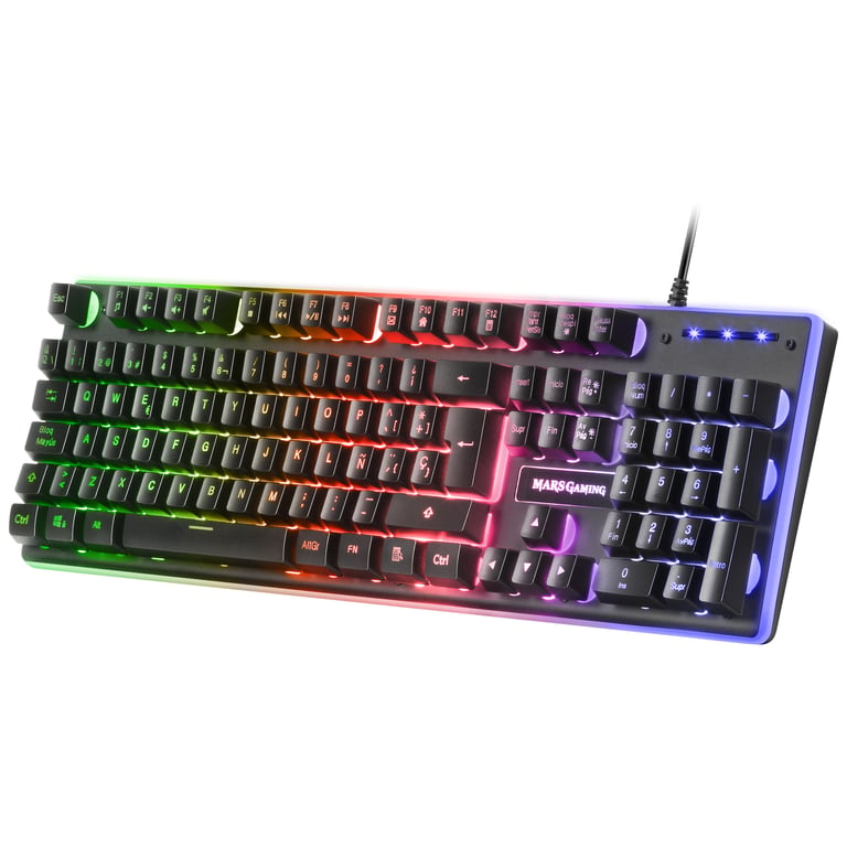 Ensemble Clavier et Souris Mars Gaming MCPXBPT – USB, Rétroéclairé, Portugais - vue 9