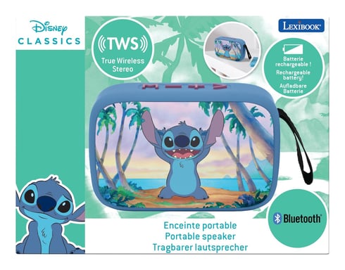 Lexibook Disney Stitch BT018D haut-parleur portable et de fête Enceinte portable mono Multicolore