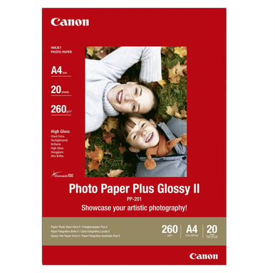 Canon Papel fotográfico brillante extra II A4 PP-201 - 20 hojas
