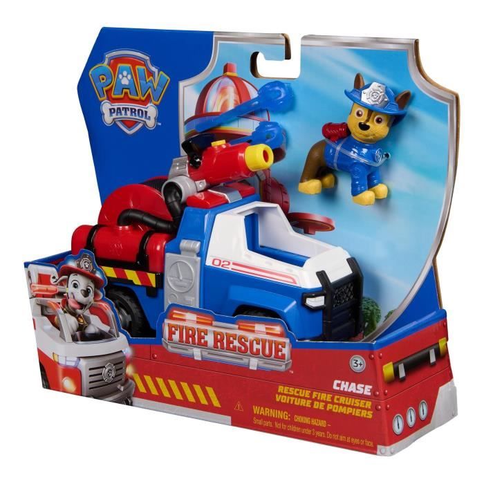 Figurine et véhicule Paw Patrol Pat’Patrouille Fire Rescue Chase - vue 2