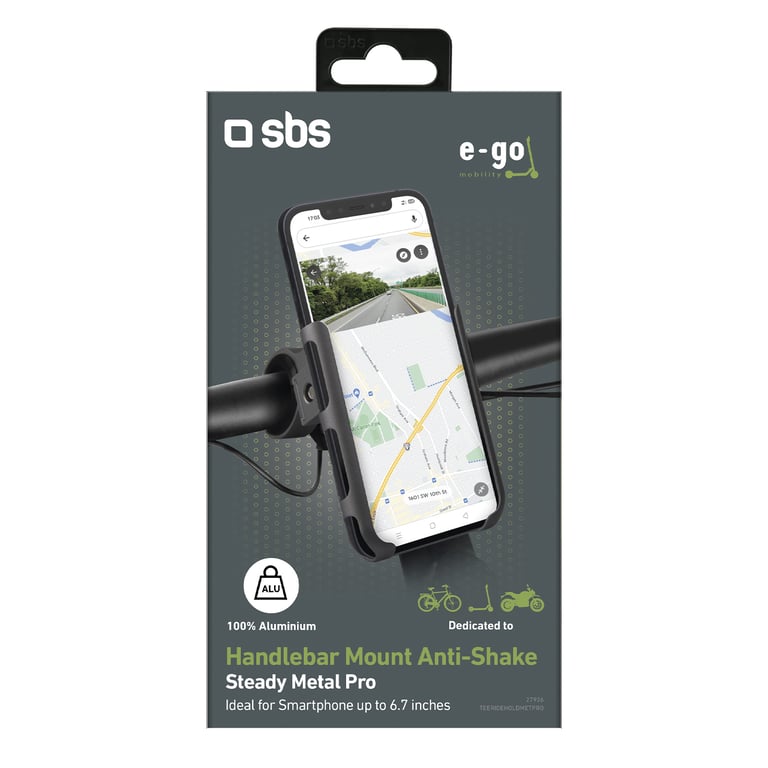 Support anti-vibrations de téléphone portable pour vélos et motos- SBS