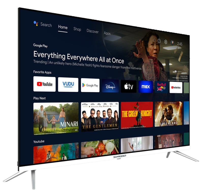 SCHNEIDER Téléviseur Led 50 pouces UHD 4 K GMS50A1GW - vue 4