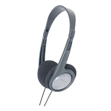 Panasonic RP-HT090E Cuffie cablate con archetto musicale Nero, Grigio