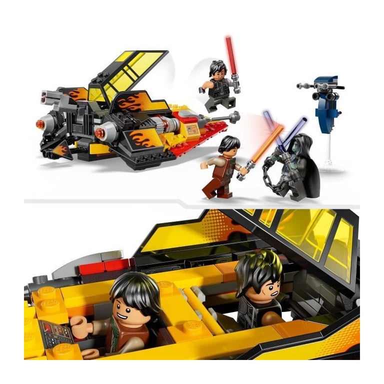 LEGO Star Wars 75414 Le Snowspeeder en Flammes - vue 4