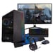 PC completo per videogiocatori - Intel Core i5-12400F, Nvidia RTX 3050, 16 GB di RAM, 2 TB SSD, FDOS, monitor QHD HDR da 27'', tastiera (QWERTY) + cuffie + auricolari + mouse + mouse pad
