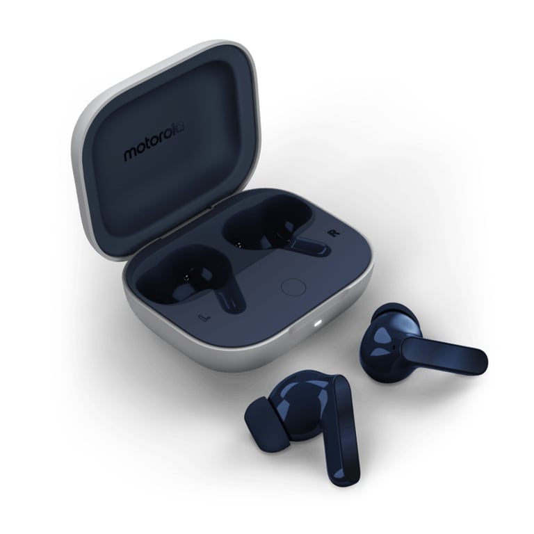 Motorola Moto Buds Écouteurs Sans fil Ecouteurs Appels/Musique/Sport/Au quotidien Bluetooth Bleu - Neuf