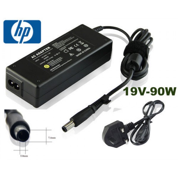 HP 90W Smart Ac Adapter Adaptateur De Puissance & Onduleur Intérieure Noir