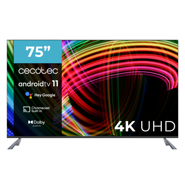 Cecotec ALU30075S 190,5 cm (75 ) 4K Ultra HD Smart TV Noir Neuf