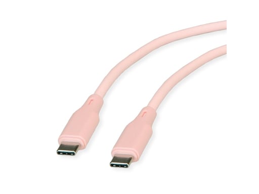 ROLINE 11.02.9122 cable USB USB 2.0 1 m USB C Rosa