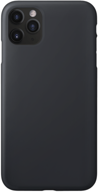 Coque antichoc en gel de silicone doux pour Apple  iPhone 11 Pro Max, Noir satin