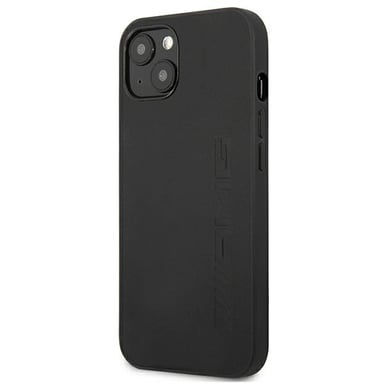Custodia AMG per iPhone 13 mini 5,4'' Pelle nera stampata a caldo