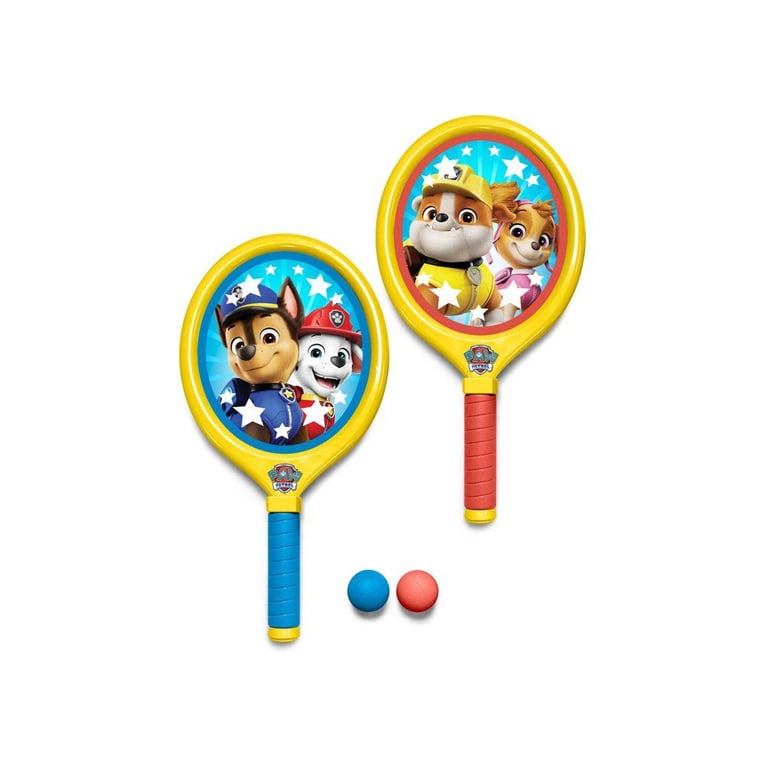 Set raquettes et balles pour enfants STAMP Paw Patrol 60284 2 raquettes 2 balles souples Jaune Neuf