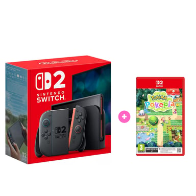 Pacchetto Switch 2 & Pokopia - Console di gioco portatile (7,9'') 256 GB, nera