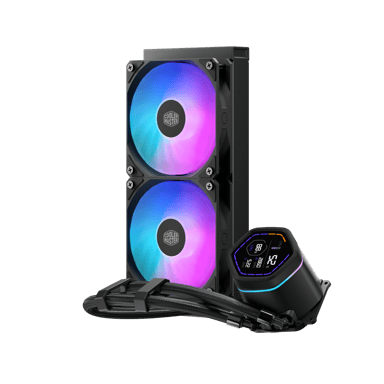 Refroidisseur liquide All-in-One 240mm COOLER MASTER ML Core Nex Digital 240 ARGB double ventilateur 120mm OLED Noir - Neuf