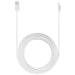 (O) Cable Lightning con certificación MFi Apple Charge Speed 2.4A de carga/sincronización (3M), blanco brillante