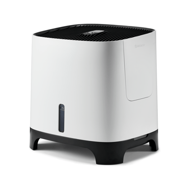 Humidificador evaporativo Meaco Armin® 680ml, aire saludable, alivio para alergias, funcionamiento silencioso, tecnología evaporativa y sin cal, ideal para hogar.