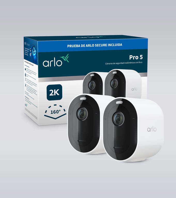 Arlo Pro 5 Spotlight Pack 2 Caméras VMC4260P - vue 2